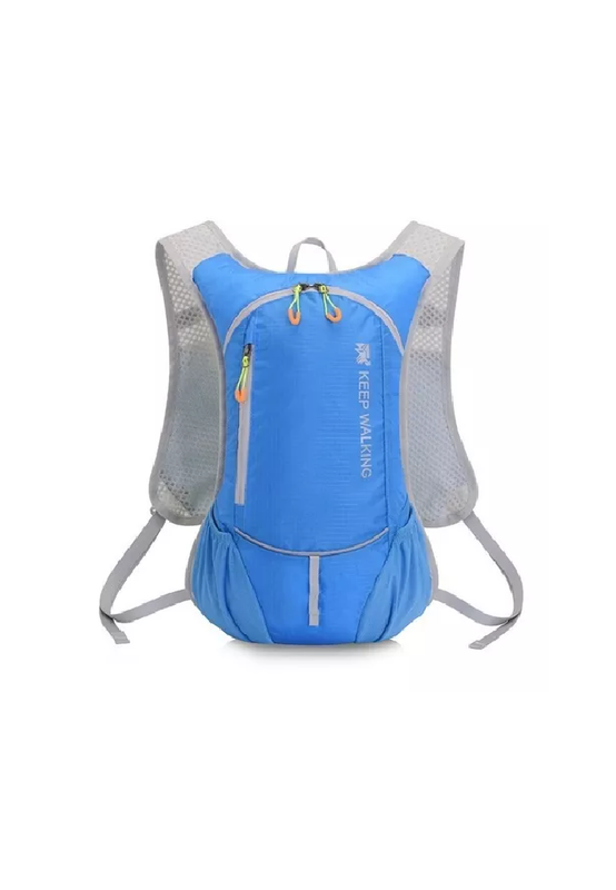 MOCHILA ULTRALIGERA OUTDOOR TREKKING RUNNING + BOLSA AGUA CELESTE - 1