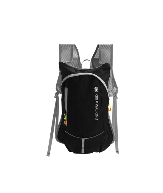 MOCHILA ULTRALIGERA OUTDOOR TREKKING RUNNING + BOLSA AGUA EN COLOR NEGRO - 2
