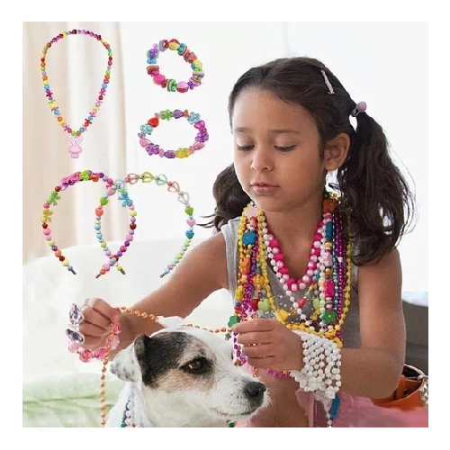 550 PCS CUENTAS PARA FABRICACIÓN DE JOYAS, PULSERA Y COLLAR REGALO - 2