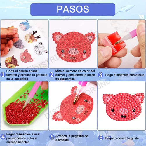 KIT DE 43 HERRAMIENTAS DIY PARA PINTURA DIAMANTE 5D DE ANIMALES - 4