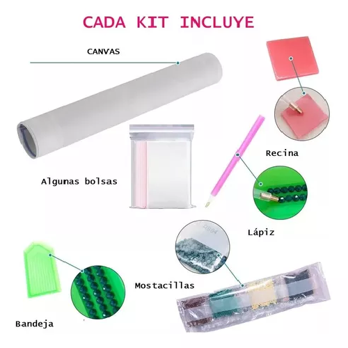 KIT DE BORDADO DE PINTURA DIAMANTE 5D POR NÚMERO, MANDALA, 30X30 CM - 1
