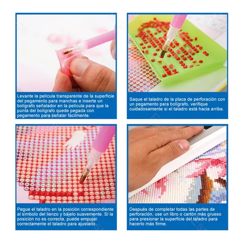 KITS DE PINTURA DIAMANTE 5D, TALADRO COMPLETO, 30X40 CM - 3
