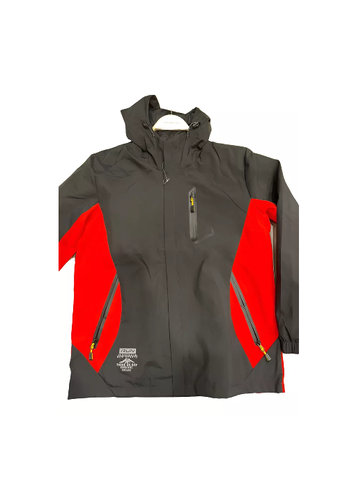 CHAQUETA CORTAVIENTO DEPORTIVA ULTRA LIVIANA MICROPOLAR EN COLOR NEGRO, TALLA M - 1