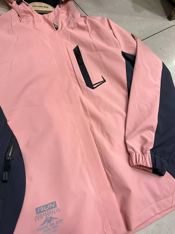CHAQUETA CORTAVIENTO DEPORTIVA ULTRA LIVIANA MICROPOLAR ROSA, TALLA L - 3