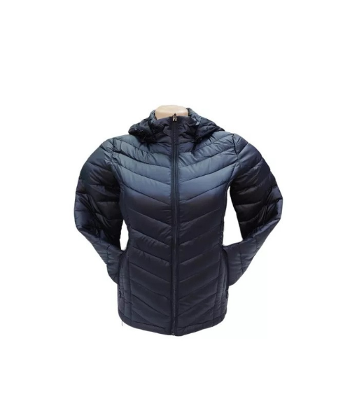 CHAQUETA 3/4 CORTA MUJER ENGOMADA TÉRMICA, ENVÍO RÁPIDO, EN COLOR NEGRO, TALLA L - 2