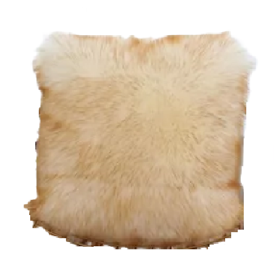 FUNDAS DE COJÍN PELUDITAS 45X45 CM COLOR BEIGE - 1