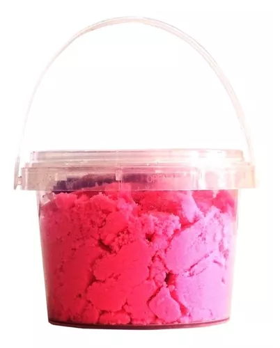 SET DE ARENA MÁGICA CON MOLDES FUCSIA 500 G - 2