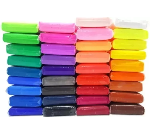 36 MASAS PLASTICINAS MOLDEABLES COLORES SURTIDOS - 2