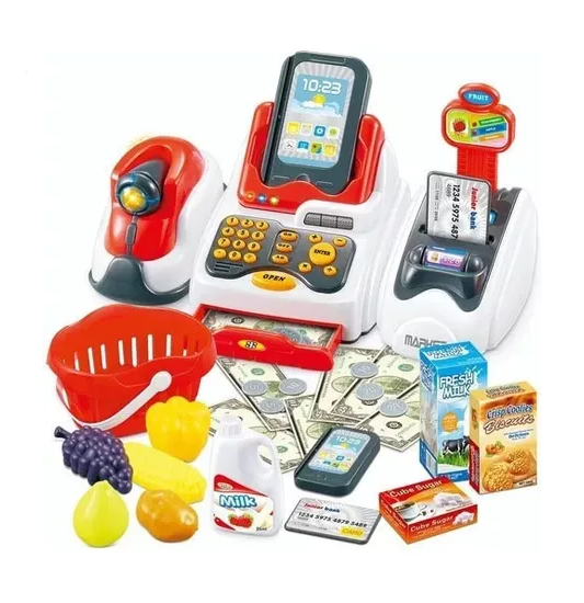 CAJA REGISTRADORA DE JUGUETE PARA NIÑOS MULTICOLOR - 2