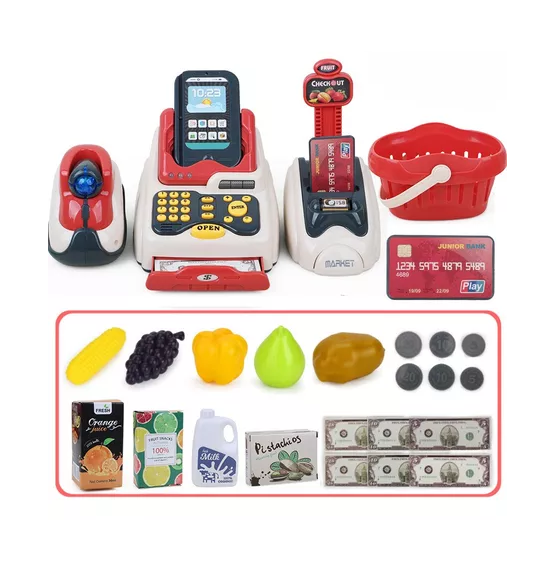 CAJA REGISTRADORA DE JUGUETE PARA NIÑOS MULTICOLOR - 5