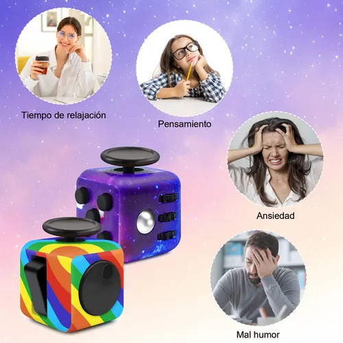 FIDGET CUBE ANTIESTRÉS CON 6 FUNCIONES JUGUETE PARA ALIVIAR EL ESTRÉS - 2