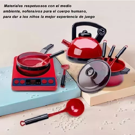 61 JUGUETES DE COCINA PARA NIÑOS, UTENSILIOS, COCINA Y ALIMENTOS MULTICOLOR - 4