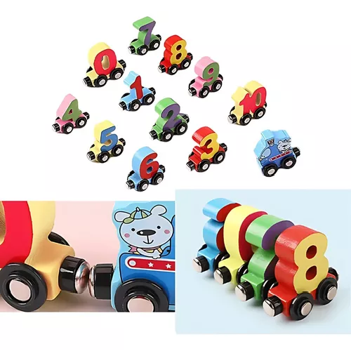 JUEGO DE TREN, NÚMEROS MAGNÉTICOS, INFANTIL EDUCATIVO, 1 AL 10 - 3