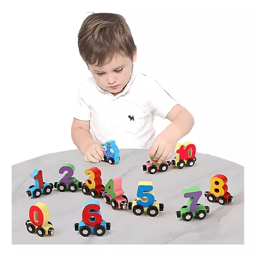 JUEGO DE TREN, NÚMEROS MAGNÉTICOS, INFANTIL EDUCATIVO, 1 AL 10 - 6