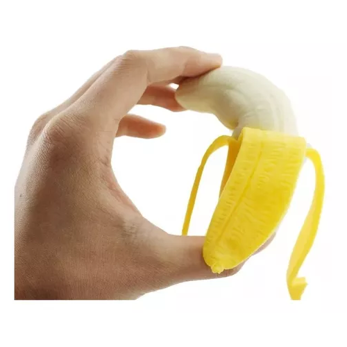 JUGUETE ANTIESTRÉS SQUISHY, BANANA REALISTA, SUAVE Y ELÁSTICA - 6