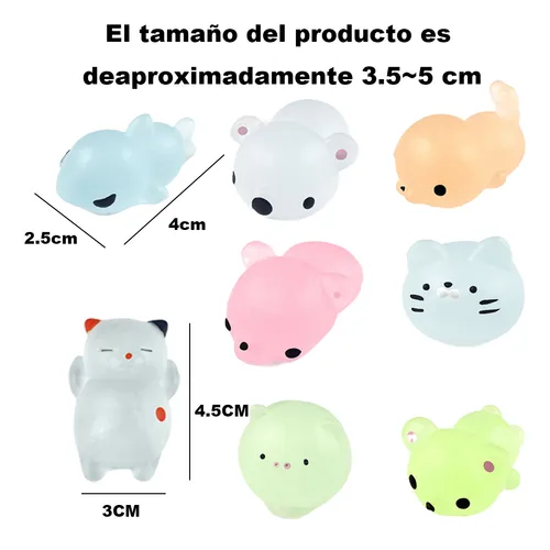 PACK DE 50 SQUEEZE TOY, FIDGET TOY, JUGUETES ESPONJOSOS DE MOCHI - 3