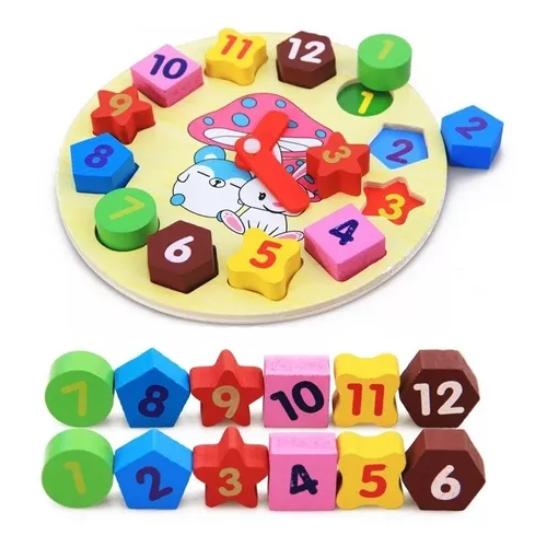 PACK DE 10 JUGUETES DIDÁCTICOS DE MADERA PARA NIÑOS, MONTESSORI - 2