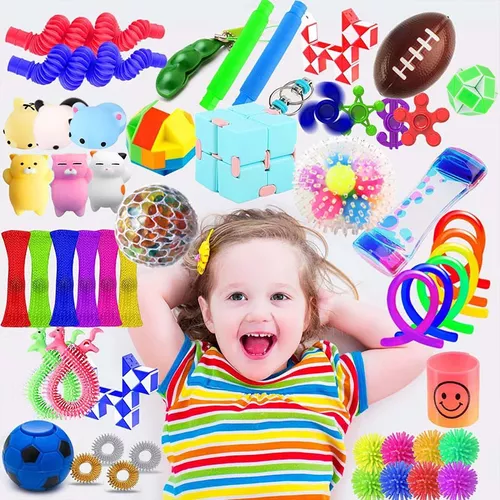 SET DE 55 FIDGET TOY, JUGUETE SENSORIAL ANTI ESTRÉS PARA NIÑOS - 6