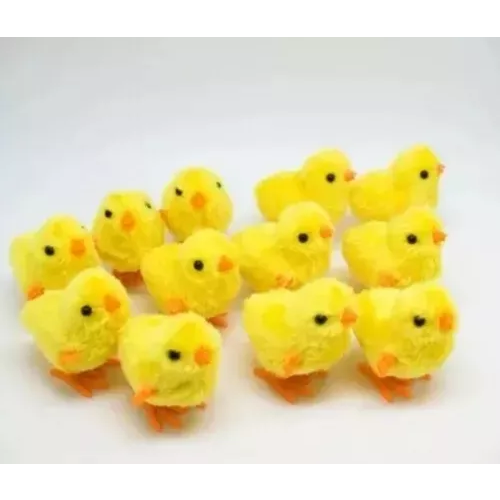 PACK DE 12 POLLITOS A CUERDA, JUEGO JUGUETE PARA NIÑOS - 2