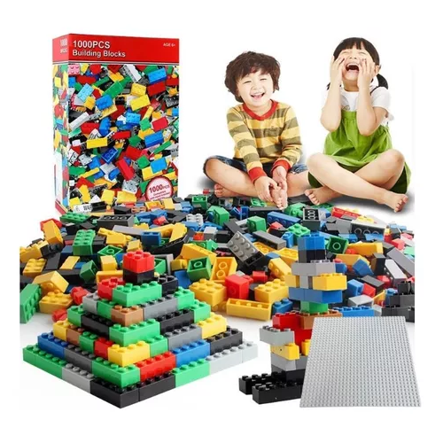 BLOQUES DE CONSTRUCCIÓN DIDÁCTICOS, 1000 PIEZAS MULTICOLOR - 1