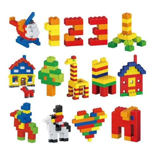 BLOQUES DE CONSTRUCCIÓN DIDÁCTICOS, 1000 PIEZAS MULTICOLOR - 5