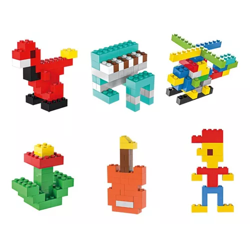 BLOQUES DE CONSTRUCCIÓN DIDÁCTICOS, 1000 PIEZAS MULTICOLOR - 6