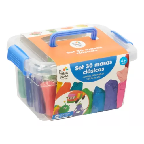 MASAS MOLDEABLES PLASTICINA CON MALETA JUEGO PARA NIÑOS - 2