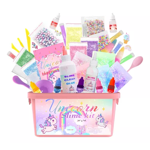 KIT PARA HACER SLIME UNICORNIO INCLUYE TODOS LOS ACCESORIOS - 1