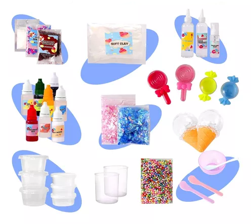 KIT PARA HACER SLIME HELADO INCLUYE TODOS LOS ACCESORIOS ROSADO - 2