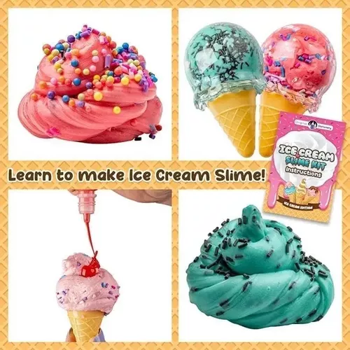 KIT PARA HACER SLIME HELADO INCLUYE TODOS LOS ACCESORIOS ROSADO - 5