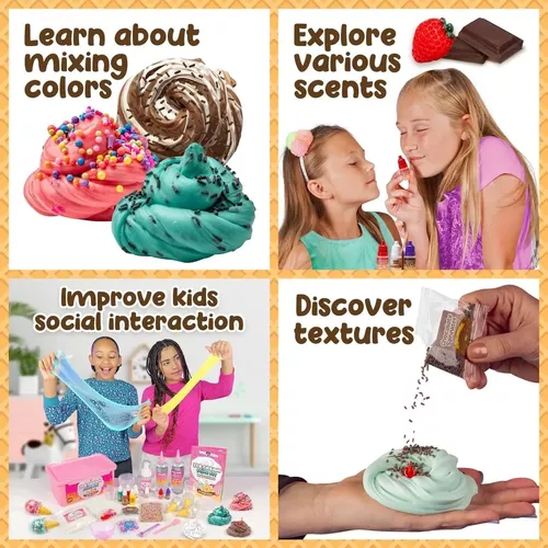 KIT PARA HACER SLIME HELADO INCLUYE TODOS LOS ACCESORIOS ROSADO - 6