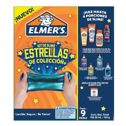 KIT ELMER'S SLIME ESTRELLAS DE COLECCIÓN ALL STARS X 9 PIEZAS - 3