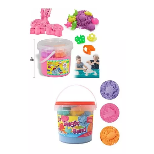 PACK DE 2 ARENA MÁGICA KINÉTICA DIDÁCTICO PARA NIÑOS + MOLDES - 2
