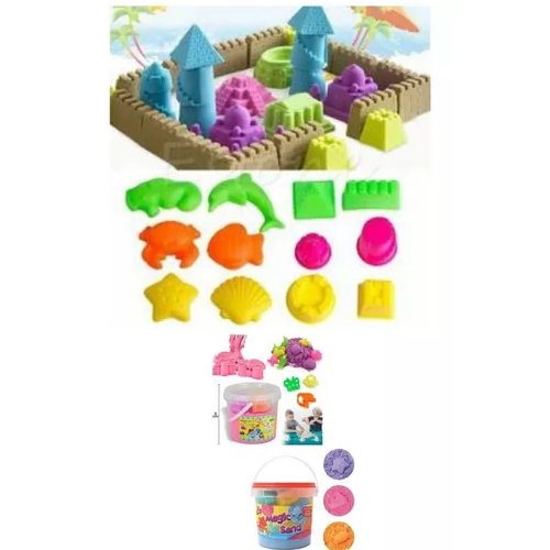 PACK DE 2 ARENA MÁGICA KINÉTICA DIDÁCTICO PARA NIÑOS + MOLDES - 3