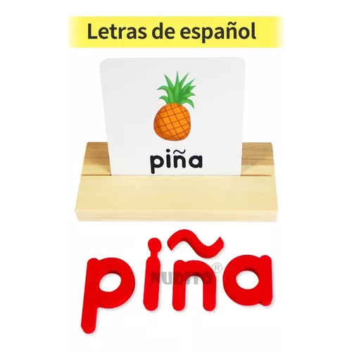 JUGUETE EDUCATIVO DE ORTOGRAFÍA EN ESPAÑOL, TARJETA DIDÁCTICA - 3