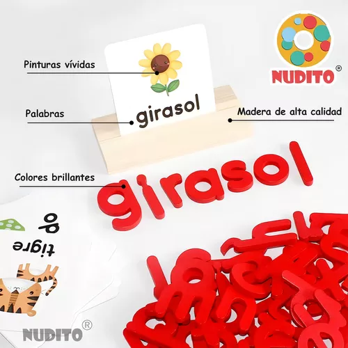 JUGUETE EDUCATIVO DE ORTOGRAFÍA EN ESPAÑOL, TARJETA DIDÁCTICA - 5