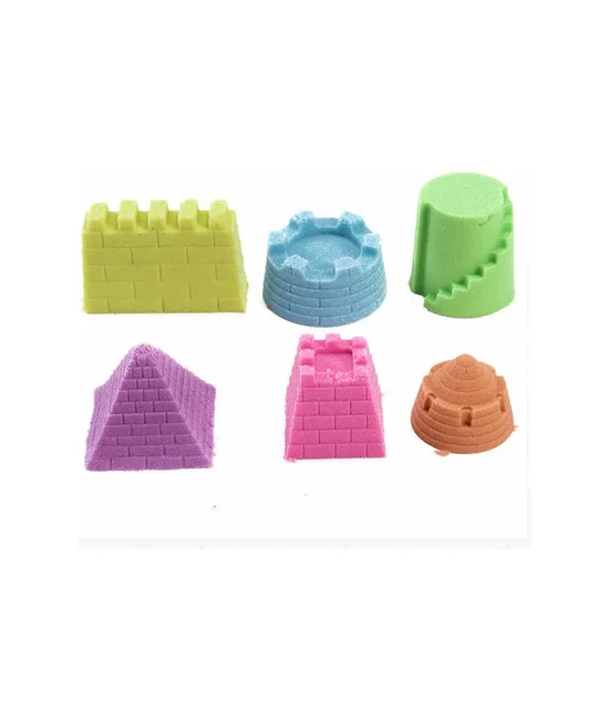 SET DE 12 ARENAS MÁGICAS KINÉTICAS VARIOS COLORES + MOLDES - 1