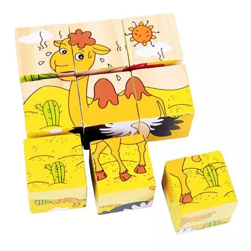 6 JUEGOS INFANTILES DE MADERA, JUEGOS DIDÁCTICOS DE MADERA - 3