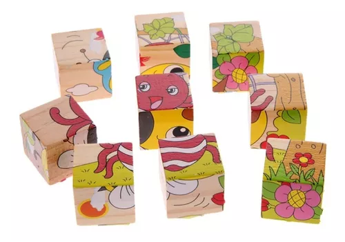 6 JUEGOS INFANTILES DE MADERA, JUEGOS DIDÁCTICOS DE MADERA - 4