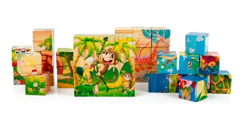 6 JUEGOS INFANTILES DE MADERA, JUEGOS DIDÁCTICOS DE MADERA - 7