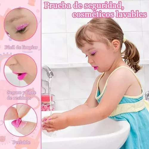 MAQUILLAJE LAVABLES NO TÓXICOS PARA NIÑAS - 3
