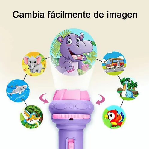 PROYECTOR LINTERNA EDUCATIVO AZUL PARA NIÑOS - 5
