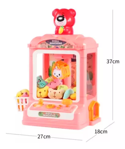 JUGUETE MINI MÁQUINA SACA PELUCHES, GARRA DE PREMIO - 2