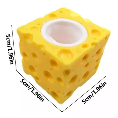 JUGUETE ANTIESTRÉS SQUISHY, RATÓN Y QUESO DE DESCOMPRESIÓN - 2