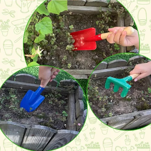SET DE JARDINERÍA INFANTIL: HERRAMIENTAS DIDÁCTICAS MULTICOLOR - 4