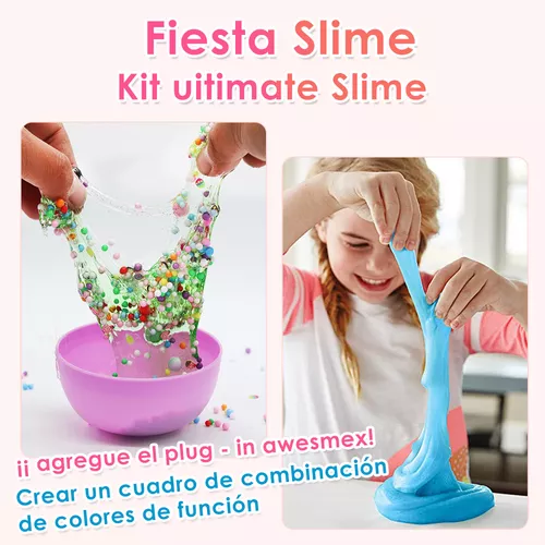 SET DE BRICOLAJE PARA HACER SLIME 120 PIEZAS, 24 COLORES - 4