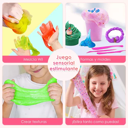 SET DE BRICOLAJE PARA HACER SLIME 120 PIEZAS, 24 COLORES - 7