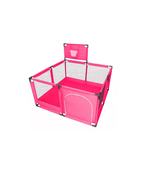 CORRALITO PLEGABLE PARA BEBÉ, CORRAL DE SEGURIDAD, ROSADO - 1