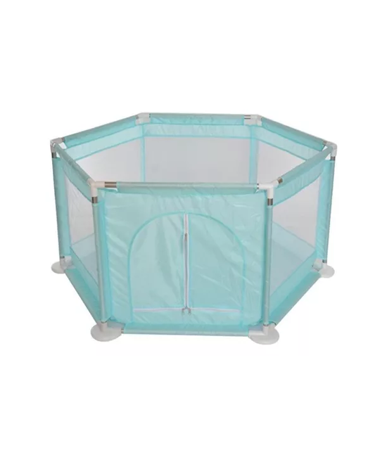 CORRAL DE SEGURIDAD HEXAGONAL PARA BEBÉS, COLOR VERDE - 1