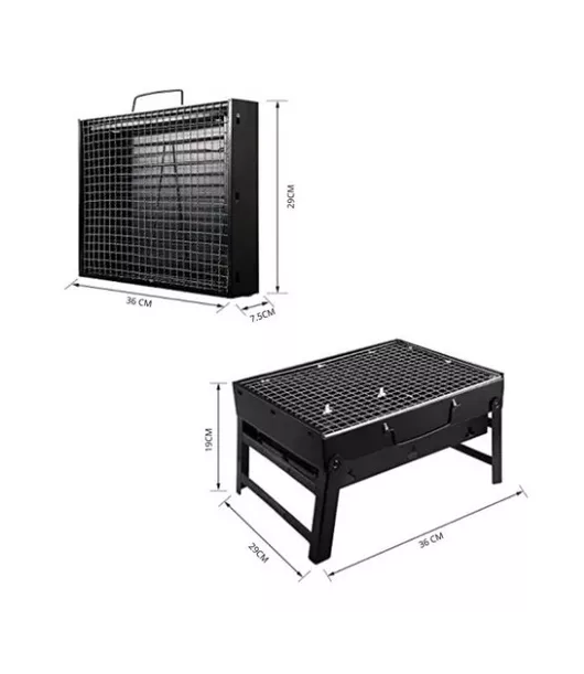 PARRILLA PORTÁTIL DE CARBÓN MINI PARA ASADOS Y QUINCHOS - 3